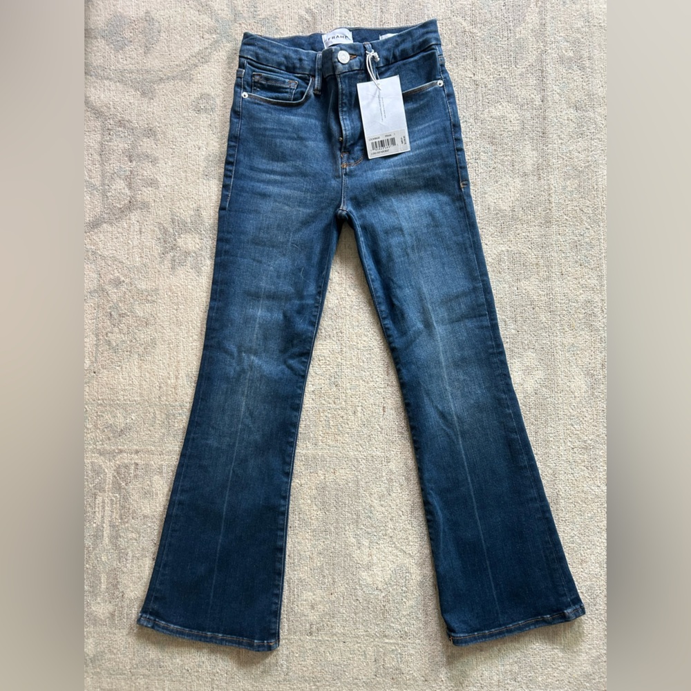 Frame Denim Jean Le One Crop Mini Boot
